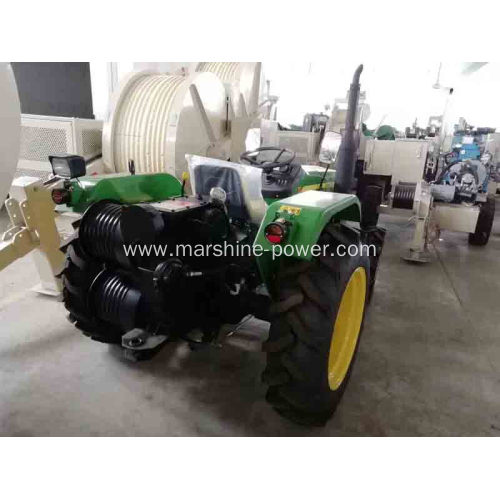 Double Drum Tractor Drawn Winch Take Up Machine